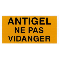 Signalisation étiquette rigide