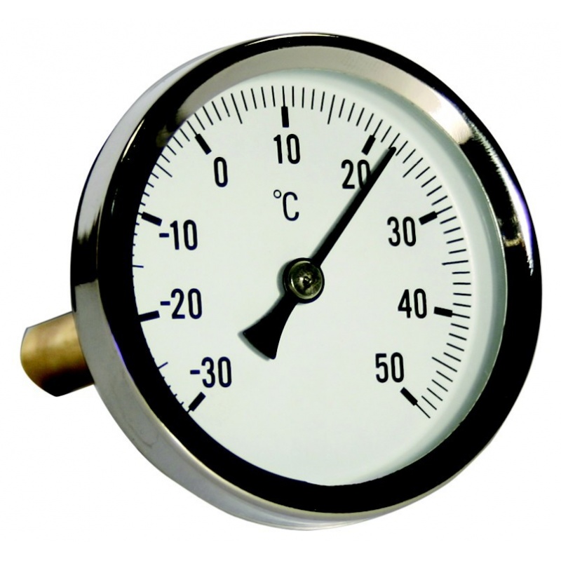 Thermomètre De Cadran Dans L'eau De Chauffage Photo stock - Image