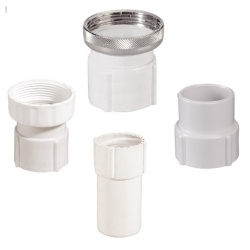 EMBOUT EN PVC BLANC POUR ÉVACUATION