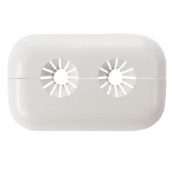 ROSACE DOUBLE EN PP BLANC