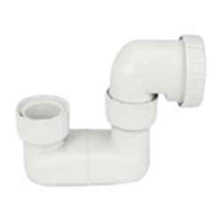SIPHON DE DOUCHE A VISSER EN PVC BLANC