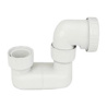 SIPHON DE DOUCHE A VISSER EN PVC BLANC