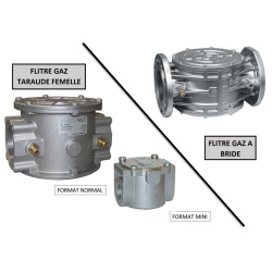 FILTRE GAZ A BRIDE OU TARAUDE